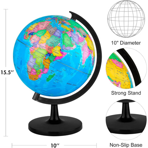 World globe template for desktop sphere and globe world map for office geography